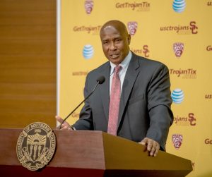 Keep it rolling · Pat Haden helped USC recover from crippling sanctions. Now, it is up to Lynn Swann (above) to take the next step forward. - Tal Volk | Daily Trojan 