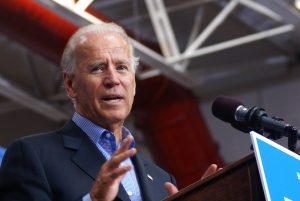 Photo from Marc Nozell, Flickr Combating cancer · Vice President Joe Biden, pictured here at a campaign event in 2012, announced Monday that his Cancer Moonshot initiative would partner with USC to develop a new blood profiling system.