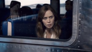 Photo from Paramount Pictures We are going on the right track · Emily Blunt plays lead Rachel Watson, a woman who fantasizes about the perfect couple that her train passes everyday after a divorce. The Girl on the Train is a film based on the best-selling novel by Paula Hawkins. The film has often been compared to Gone Girl due to its similar plot style.