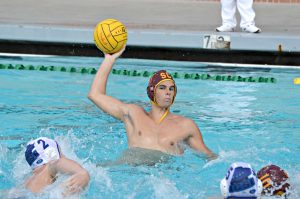 Emily Smith | Daily Trojan Thursday night lights · Junior driver Matteo Morelli and the No. 3 men’s water polo team host two games this weekend, starting with Claremont on Thursday at 5 p.m. They play No. 2 Cal at 6:30 p.m. on Saturday.