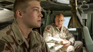 Photo from Sony Pictures Homecoming · Featuring newcomer Joe Alwyn, Billy Lynn’s Long Halftime Walk explores a young man’s reality of returning home from Iraq. The film, shot in 120 frames per second, offers heightened realism, as the sharper images allow audience members to have an immersive experience.