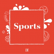 A red graphic used as stock for the sports section.
