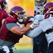 Redshirt junior Brett Neilon in practice