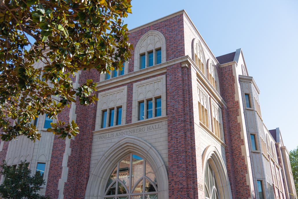 A picture of Wallis Annenberg Hall.