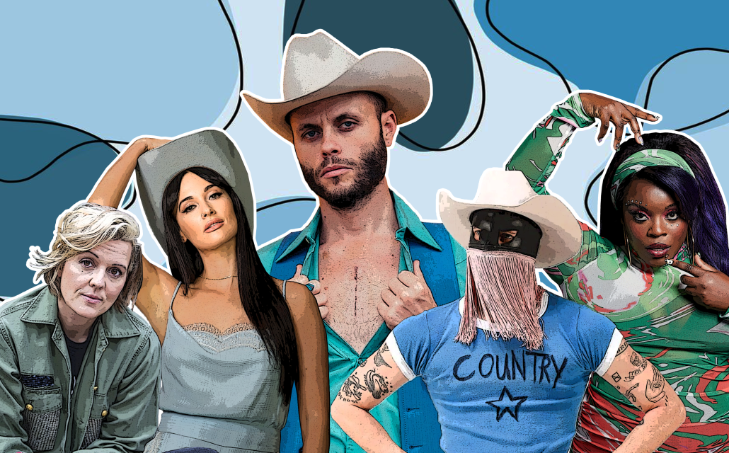 A design of country music artists such as Kasey Musgraves and Yola. 