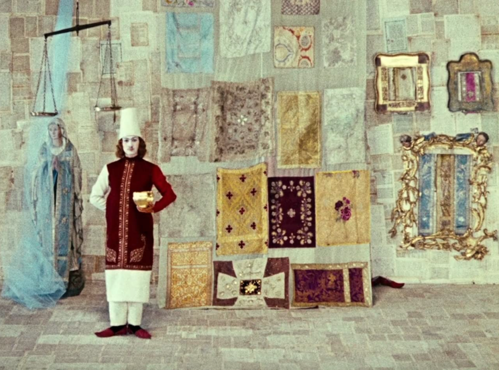 Still photo from Parajanov's 1969 film, "The color of Pomegranates" 