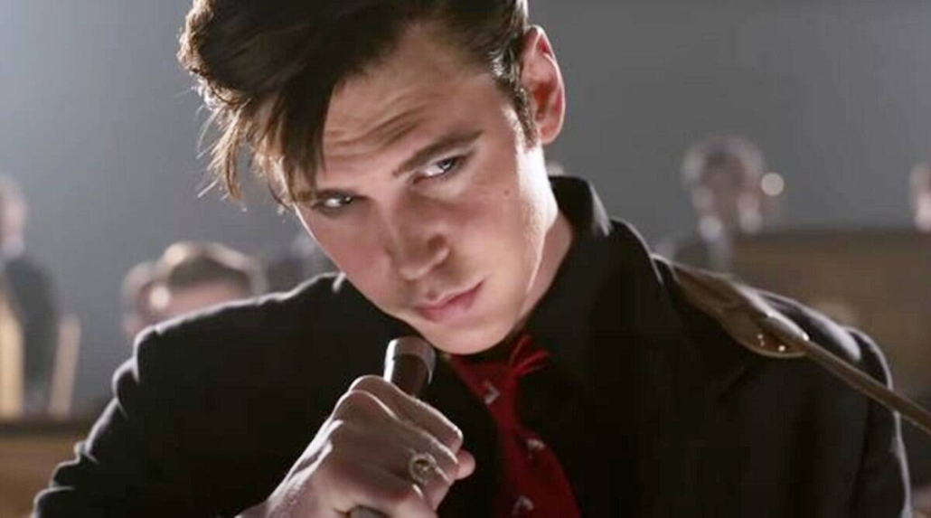 Photo of Austin Butler as Elvis Presley.