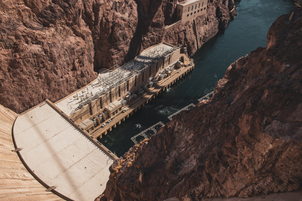 Hoover Dam in Colorado River