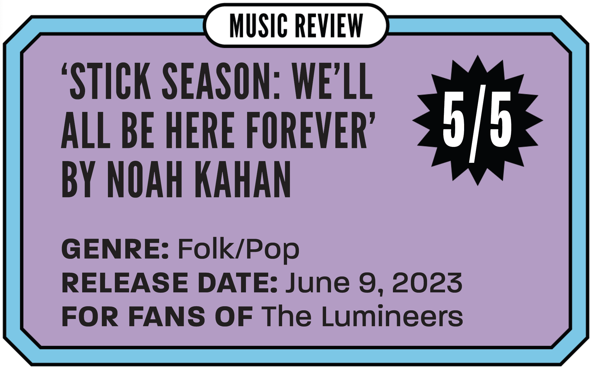 REVIEW: 'We'll All Be Here Forever' is Kahan's latest masterpiece