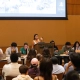 Michelle Lu speaks at a usg meeting