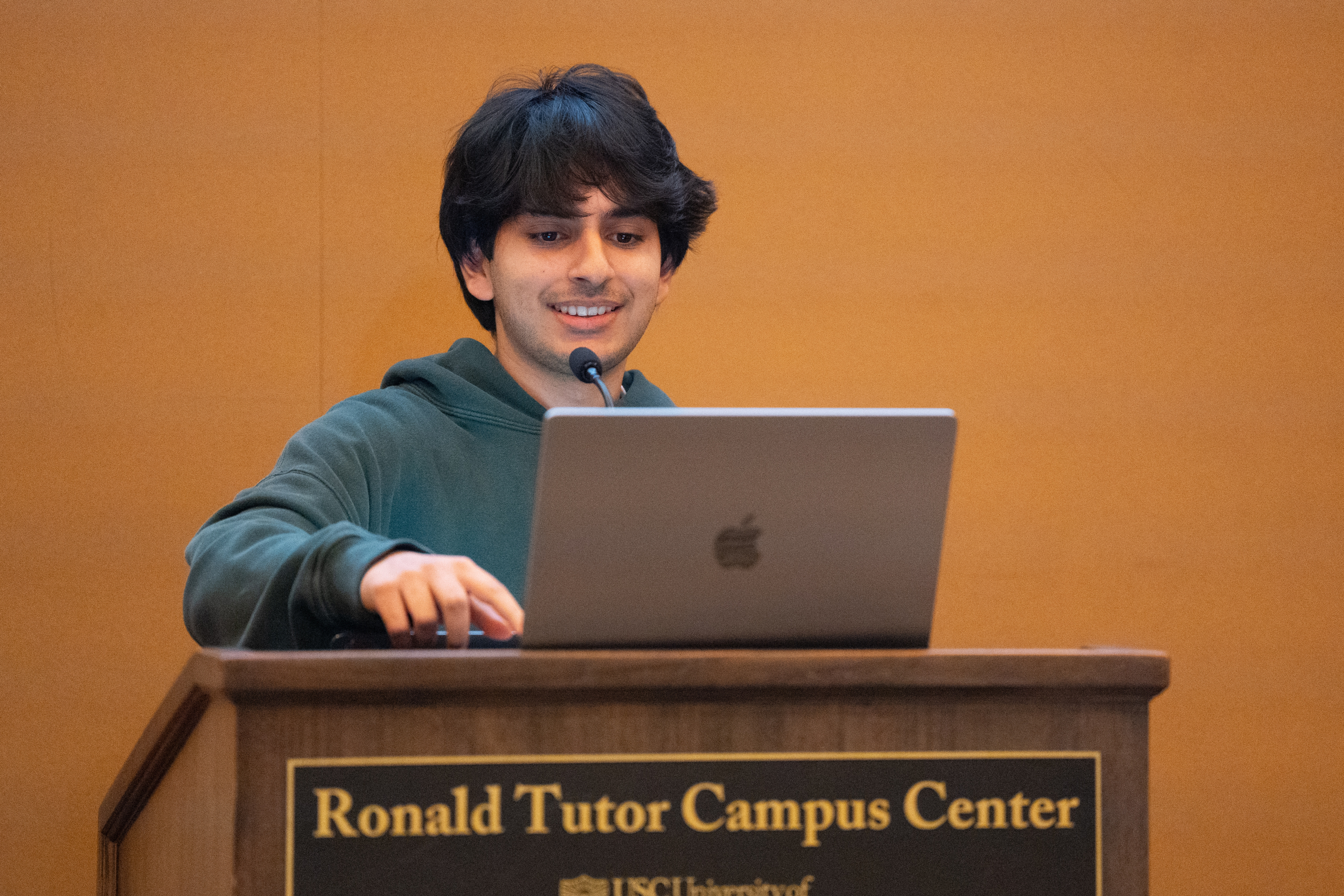 Senator Ali Bhatti during a Nov. 19 presentation to the senate.