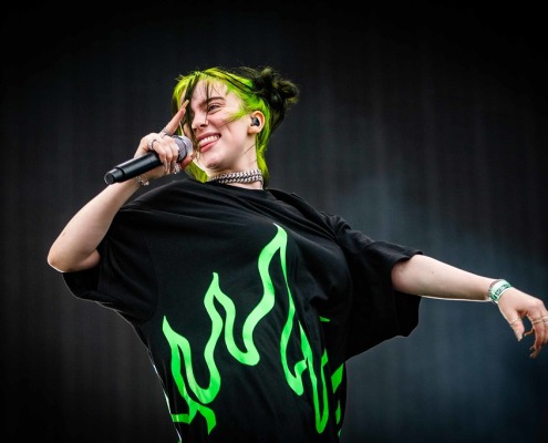 Billie Eilish performing at Pukkelpop in 2019