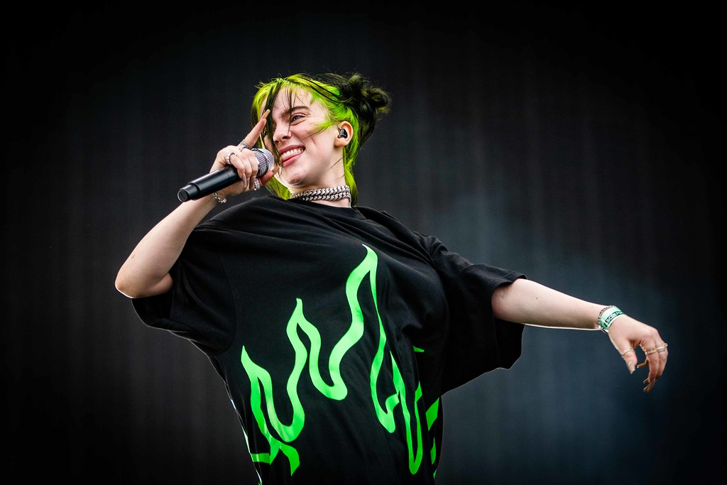 Billie Eilish performing at Pukkelpop in 2019