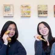 The hosts of the first episode of The Gray Area: Real Talk for Real Relationships” Jinny Kim and Kyra Aligaen