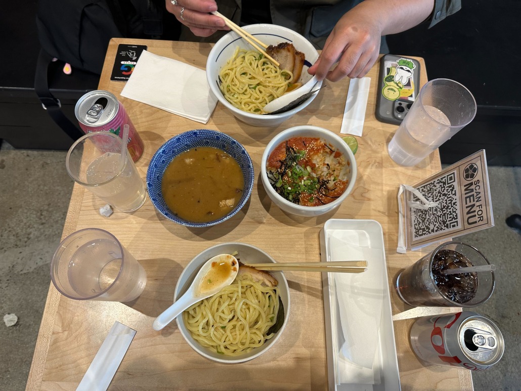 Jason Pham's meal at Tsujita Artisan Noodle.