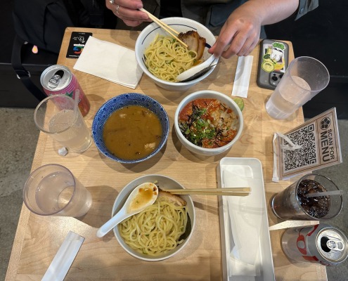 Jason Pham's meal at Tsujita Artisan Noodle.