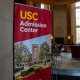 The inside of the USC Admission Center.