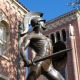 Tommy Trojan basking in the sun.