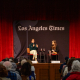 Amanda Knox speaking at a panel at the L.A. Times Festival of Books