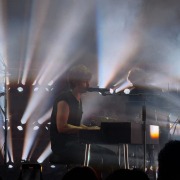 Still of Djo (Joe Keery) performing live at the Fox Theater.