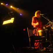 Merrill Garbus, a member of Tune-Yards, performing at the Bellwether on June 11