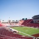 Los Angeles Memorial Coliseum on Aug. 30 before fans trickled in to watch football play Missouri State.