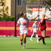 Junior forward Maribel Flores in a game on Aug. 25.