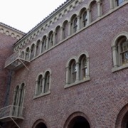 A side angle of Bovard Auditorium.