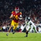 Jayden Maiava rushes in a game against Michigan State.