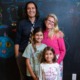 The Diaz Family in their home in Birnkrant Residential College, where Diaz works as the Faculty in Residence.