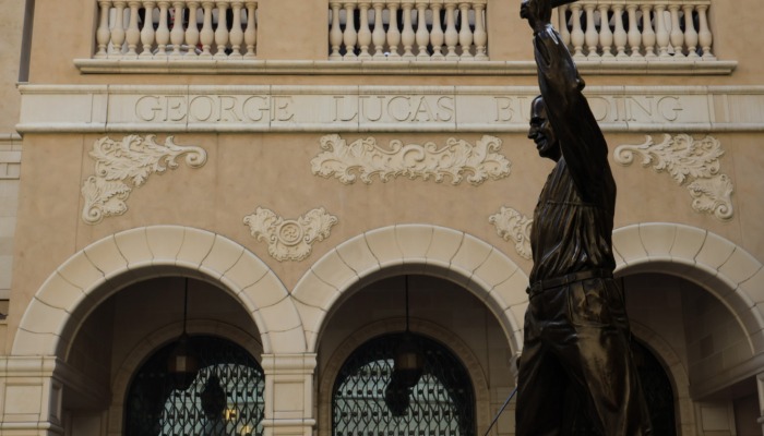 The School of Cinematic Arts displays recognition of profound influence. (Kiyomi Miura / Daily Trojan)