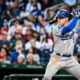 Los Angeles Dodgers first baseman Freddie Freeman takes an at bat in 2024.
