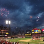 St. Louis Cardinals fans celebrate after the 2011 World Series.