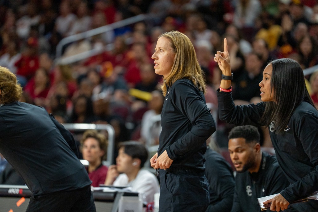 USC Head Coach Lindsay Gottlieb pictured at a 2024 game.