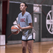 Jazzy Davidson shown practicing in high school