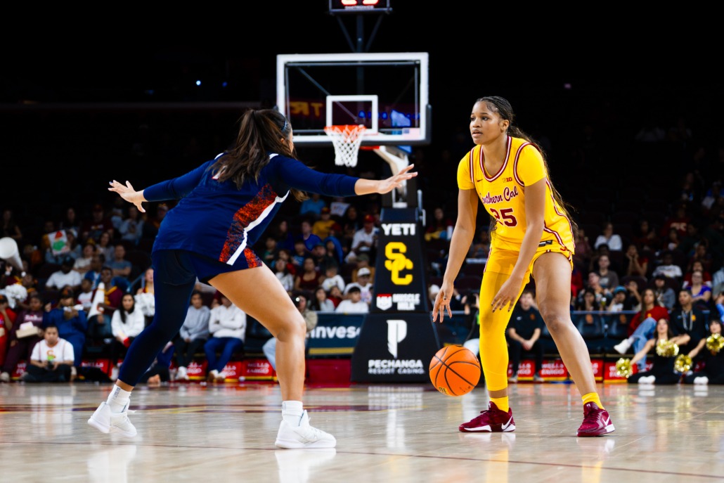 Kara Dunn dribbles against Pepperdine.