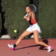 Immi Haddad hits the ball