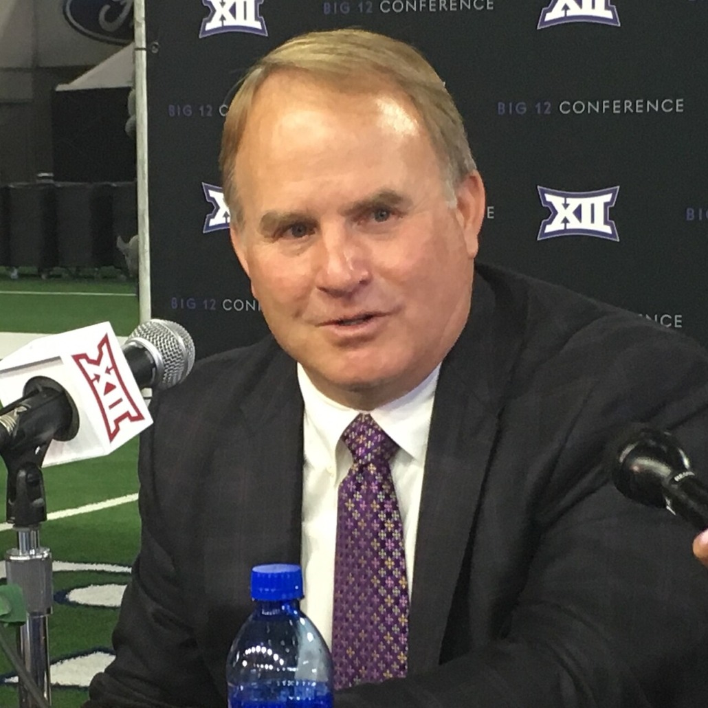 Gary Patterson pictured at a Big 12 news conference.