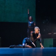 Photo of dancer at "MAJOR" dance-theatre performance