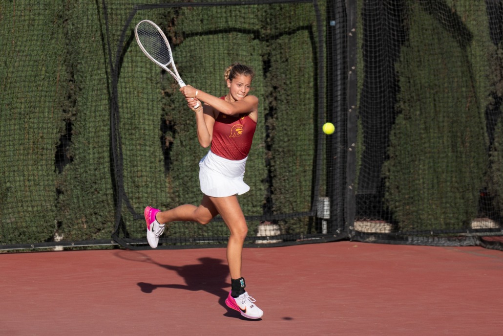 Immi Haddad hits the ball