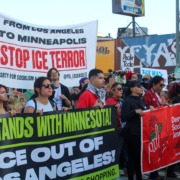 January 30 ICE protest at Los Angeles
