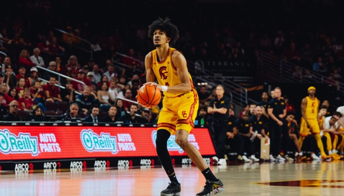 Chad Baker-Mazara prepares to take a shot.