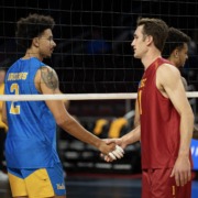 Dillon Klein and Jaidin Russell shake hands