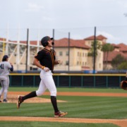 Jack Basseer rounds the bases.