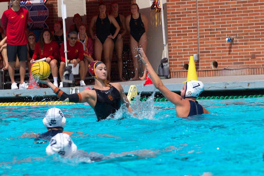 Emily Ausmus looks to shoot toward the goal