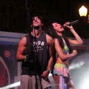 BETWEEN FRIENDS' siblings Savannah and Brandan Hudson sing together.