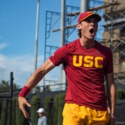 Sophomore Nathan Trouve celebrates