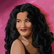 Artist Olivia Dean smiles.