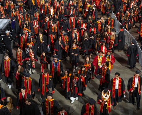 Students at their graduation ceremony