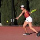 Emma Charney hits the ball